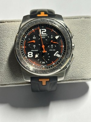 Tissot Men s Tachymeter 1853 Chronograph Watch Black Rubber Strap
