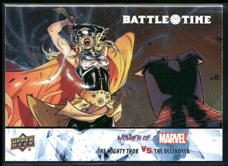 2024 Upper Deck Women of Marvel #BT-14 The Mighty Thor / Destroyer Battle Time