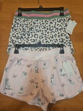 2 P.J. Salvage Womens Pajama Shorts Small New