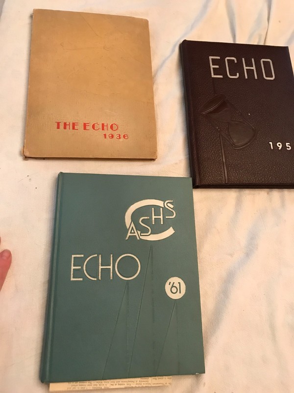 3  ECHO  YEAR BOOKS CHAMBERSBURG HIGH SCHOOL 1936,1954,AND 1961 CHAMBERSBURG PA.