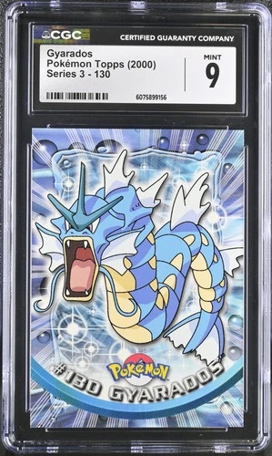 CGC 9 MINT Gyarados 2000 Series 3 Topps 130 Pokemon Card