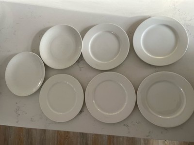 7 x Maxwell & Williams, White Basics Beilagen Tee Brot kleine Teller 19 cm sehr guter Zustand