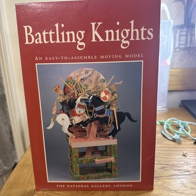Battling Knights Moving Model Kit Easy to Assemble Card by National Gallery Art