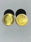 1/10th Ounce .999 Silver  NATURAL GOLD TONING - Set Of 2 ! WOW!!