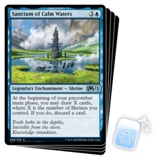 SANCTUM OF CALM WATERS X4 Core Set 2021 M21 Magic MTG MINT CARD