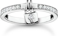 Damenring Lock Zirkonia 925 Silber Gr. 52