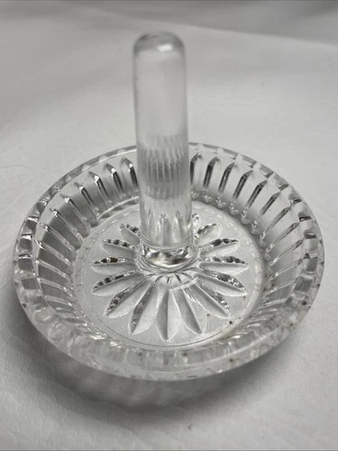 Vintage Waterford Crystal Ring Holder Signed Artist Fred Curtis '05