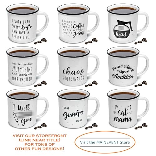  Pour Myself a Cup of Ambition Mug 11 Oz, Funny Ceramic Coffee Mug Gift for 