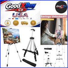 Adjustable Aluminum Artist Easel Stand for Painting Display 17-66" Silver