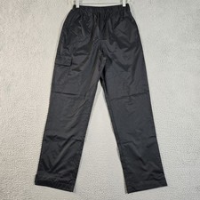 Columbia Rain Pants Youth Large Black Cypress Brook II Waterproof Pockets Flaw