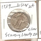 Vintage 90% SILVER 1929 P STANDING LIBERTY QUARTER COIN Combine S/H 0.99  N/R