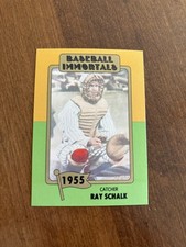 Ray Schalk 1980-87 SSPC Baseball Immortals #78 Chicago White Sox HOF