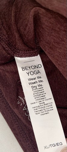 NWTđź”…BEYOND YOGAđź”…XLARGEđź”…SPACEDYEđź”…SLIM RACEBACK CROPPED TANKđź”…CHOCOLATE - Picture 6 of 10