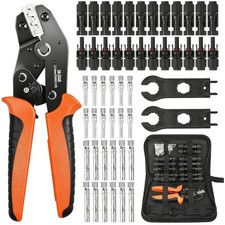 Praktisches Solar Installationsset: Crimpzange und PV Stecker für 2.5/4/6mm²