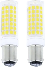 Ba15d led Light Bulb 7.5W,B15 Double Bayonet Base,120V Daylight White 6000K,7...