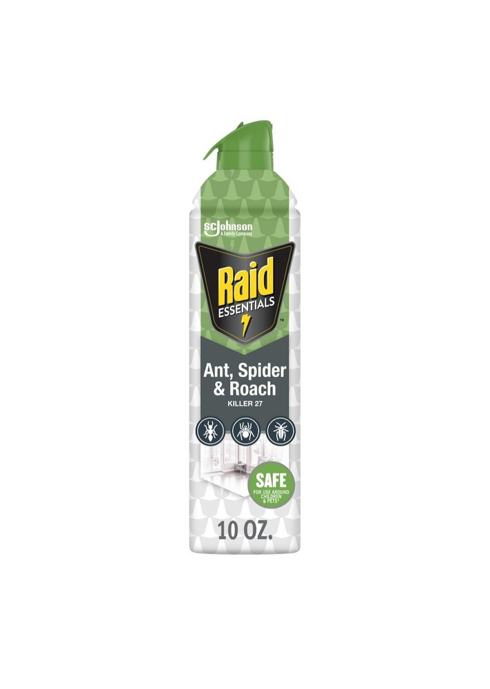 Raid Essentials Ant Spider Roach Killer Spray 10 oz