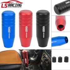 MUGEN 90mm Universal Aluminum Black Manual Car Gear Stick Shift Knob Shifter