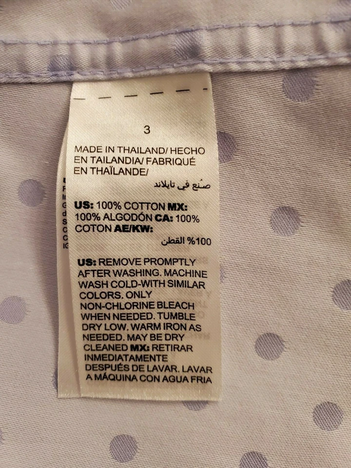 Camisa Top Blusa Chico's Mujer Talla 3 XL X Grande Multicolor Lunares Foto 3 de 4