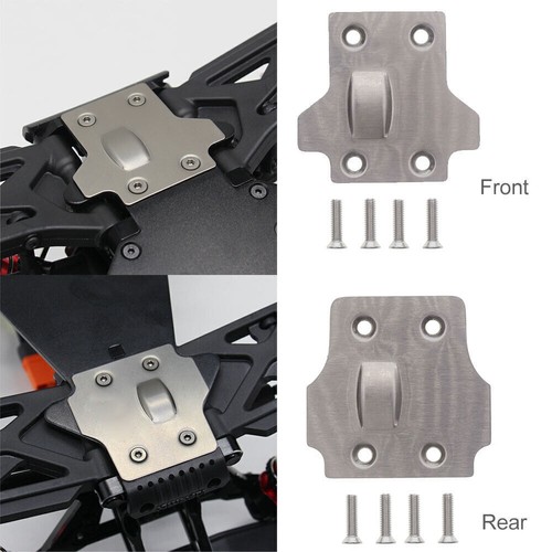 Stainless Steel Chassis Skid Plate For Arrma Kraton Outcast Senton Talion 1/8 RC - Picture 8 of 8