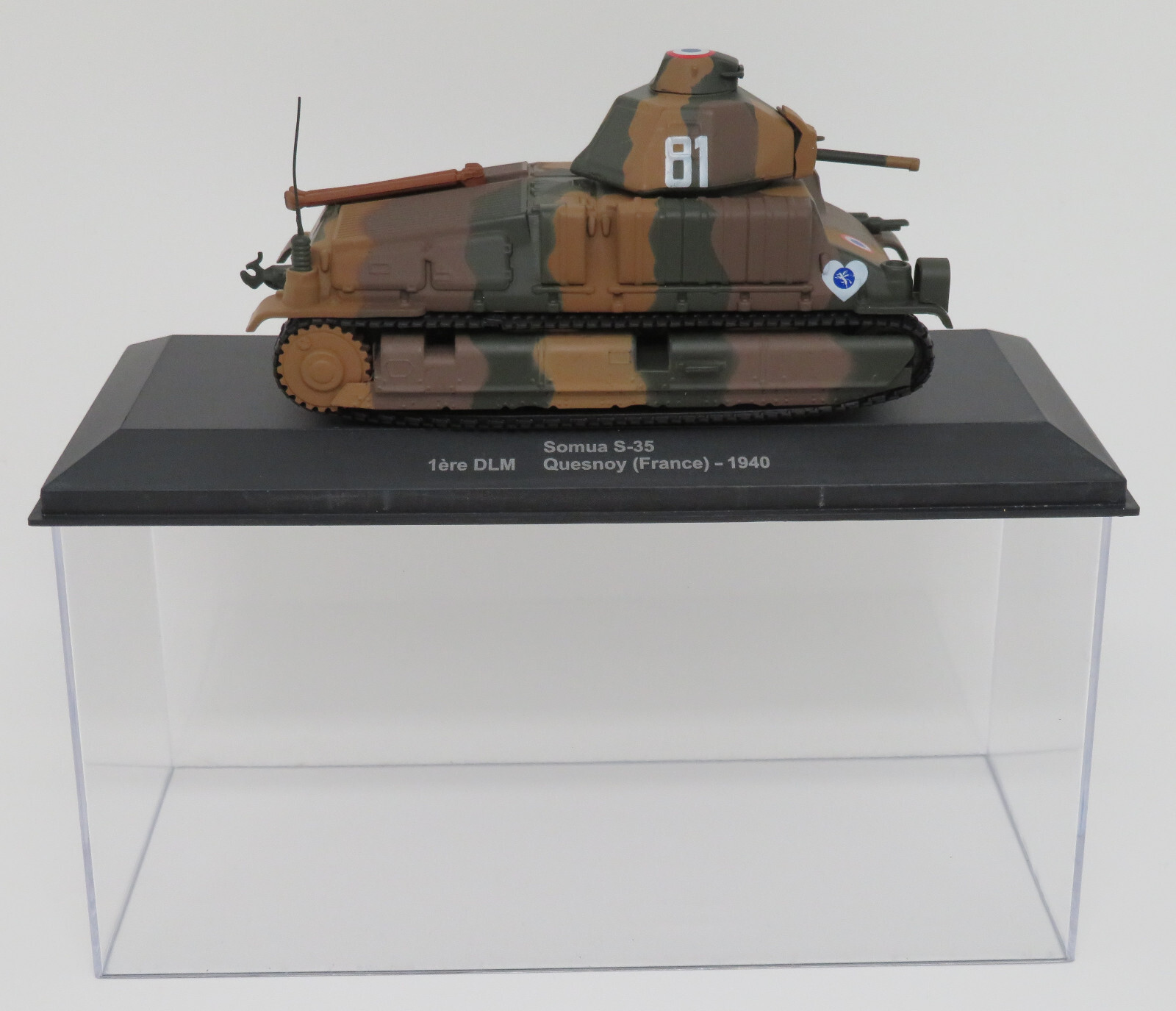 NEUF EAGLEMOSS LTD CHAR TANK SOMUA S-35 1ère DLM QUESNOY FRANCE 1940 1/43 IN BOX