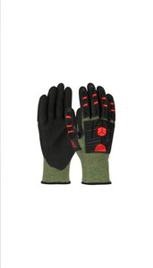 2 PAIR PIP G-Tek Impact Series Cut Resistant PolyKor Gloves L/9 16-MP935/Large