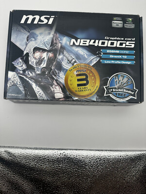 MSI NVIDIA GeForce 8400 GS (N8400GSD512H) 256MB GDDR2 SDRAM PCI Express x16