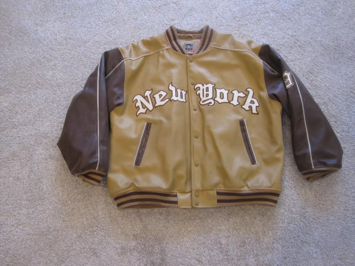 Raw blue leather deals jacket