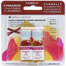 Candy  Baking Flavoring .125oz 2/Pkg-Cinnamon Oil