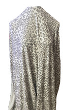 2-yards - 23" KNIT STRETCH LEOPARD PRINT Gray Tones