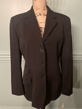 New Lauren Ralph Lauren Women s Blazer Jacket Black Size 10 Retail 260