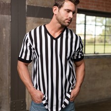 Official Professional Wrestling Referee, USA Striped Shirt.  