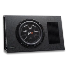 Powerbass PS-AWB101T 10" 175W-RMS Amplified Slim Loaded Subwoofer Enclosure