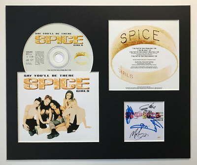 SPICE GIRLS - Signed Autographed - SAY YOU'LL BE THERE - Album Display