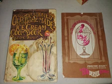 The Old Fashioned Home Made Ice Cream Cook Book 1974 + Ye Olde Proctor Silex