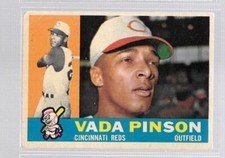 1960 Topps Vada Pinson #176 VG-EX w/pen mark on back Reds