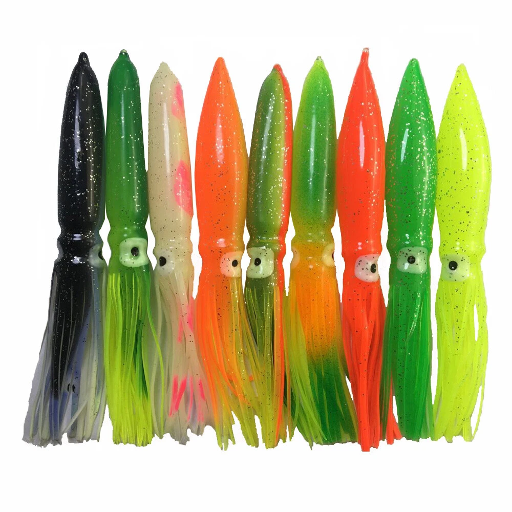 Saltwater Fishing Squid Lure Soft Plastic Octopus Lure Bait Length