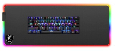 RGB Backlit Mechanische Gaming Tastatur + Mauspad XXL Gaming LED