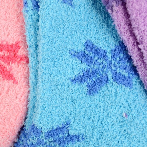 Assorted (3 Pairs) Women's Snowflakes Warm Fuzzy Socks - Picture 9 of 10