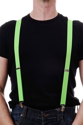 DRESS ME UP - Halloween Karneval Hosenträger Suspenders Grün W-068G-Green