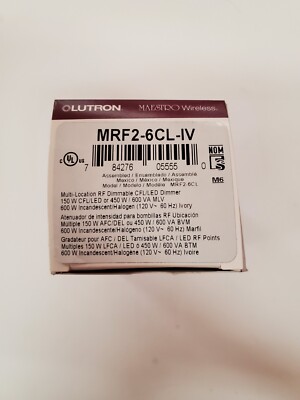 *NEW* Lutron MRF2-6CL-IV RF Dimmer, SP/3-Way, 150W LED/600W Incandescent, Ivory