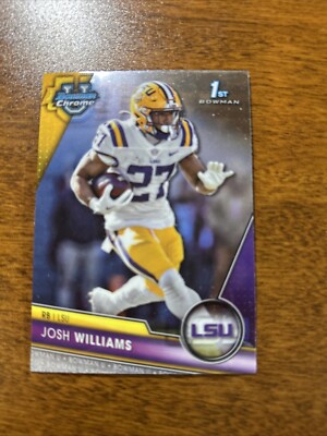 2023 Bowman University U Chrome 1st #2 Josh Williams LSU Football Card F21