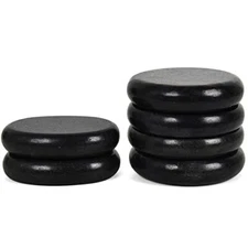 Hot Stones for Massage 4 Large 2 Medium Basalt Stones for Spa, Relaxing, Healing