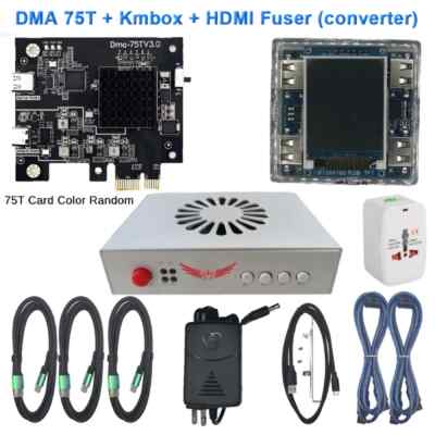 DMAボード75T DP出力フューザー　KMbox DMA Bundle | 75t DMA Card + 6th Gen HDMI Fuser + Kmbox Net
