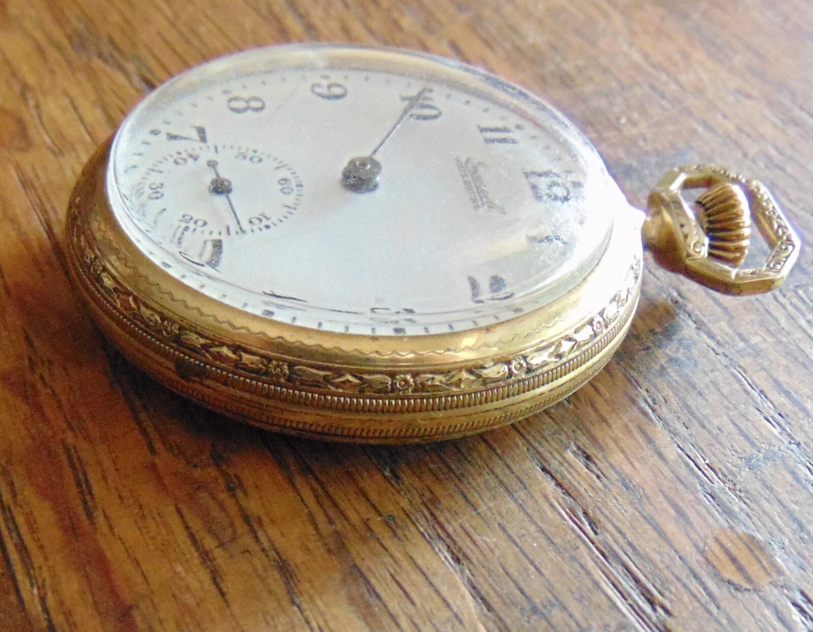 Ingersoll Waterbury 1894 Pocket watch. Running condition. Missing hour