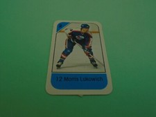 1982-83 Post Cereal MORRIS LUKOWICH  WINNIPEG JETS NHL Hockey Mini Card