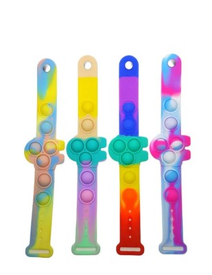 Pop It Bracelets Multi Colored AmgUs Qty: 12