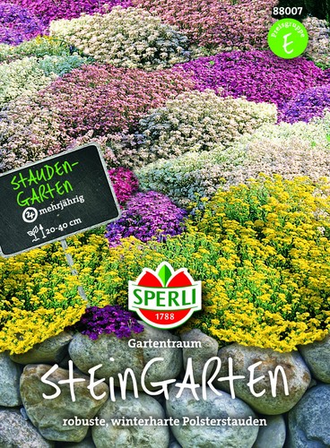 SteingartenMischung 'Gartentraum' mehrjährige Stauden, Bodendecker