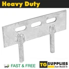 Heavy Duty Galvanised Gravel Board Panel Clips 2 Pin Cleat Fence Brackets STRONG