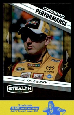 2010 Press Pass Stealth Command Performance Kyle Busch    #71 M&M's