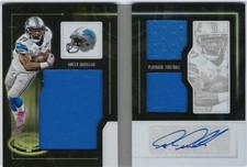 AMEER ABDULLAH AUTOGRAPH PLAYBOOK RC JERSEY CORNHUSKERS  LIONS MINT  RC#/199
